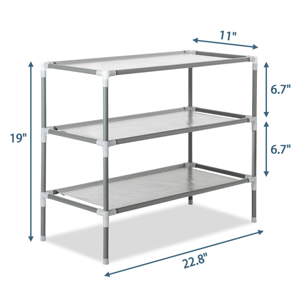 Simple Assembly 3-Tier Shoe Rack