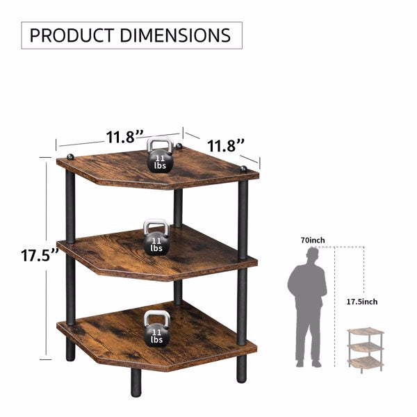 3-Tier Corner Shelf Organizer