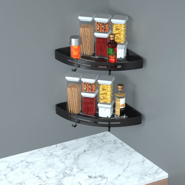 Bath Corner Shower Shelves Adhesive Caddy