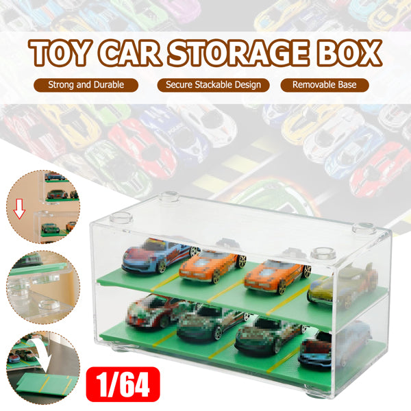 Clear Acrylic Display Case 2-Layer with Parking Space