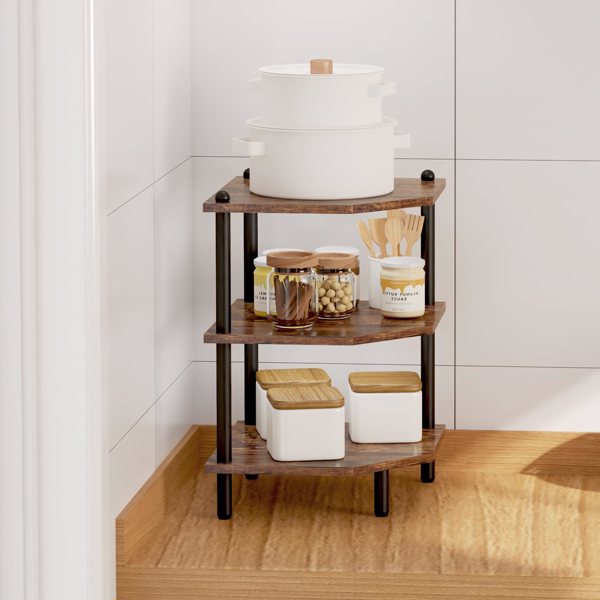3-Tier Corner Shelf Organizer