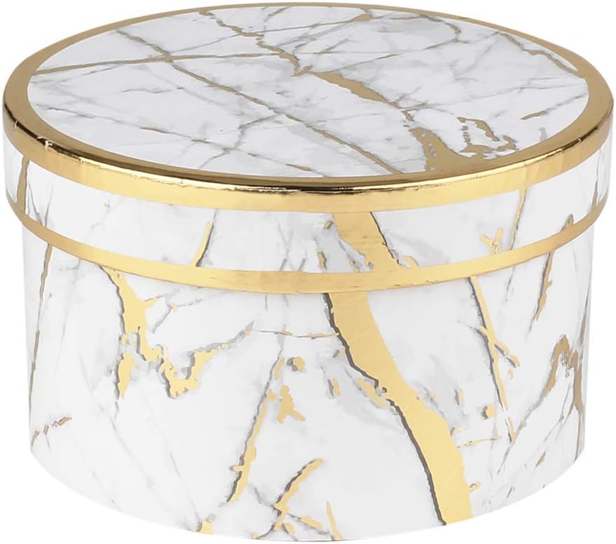 Home Collection Set of 4 Marble White Nesting Gift Boxes