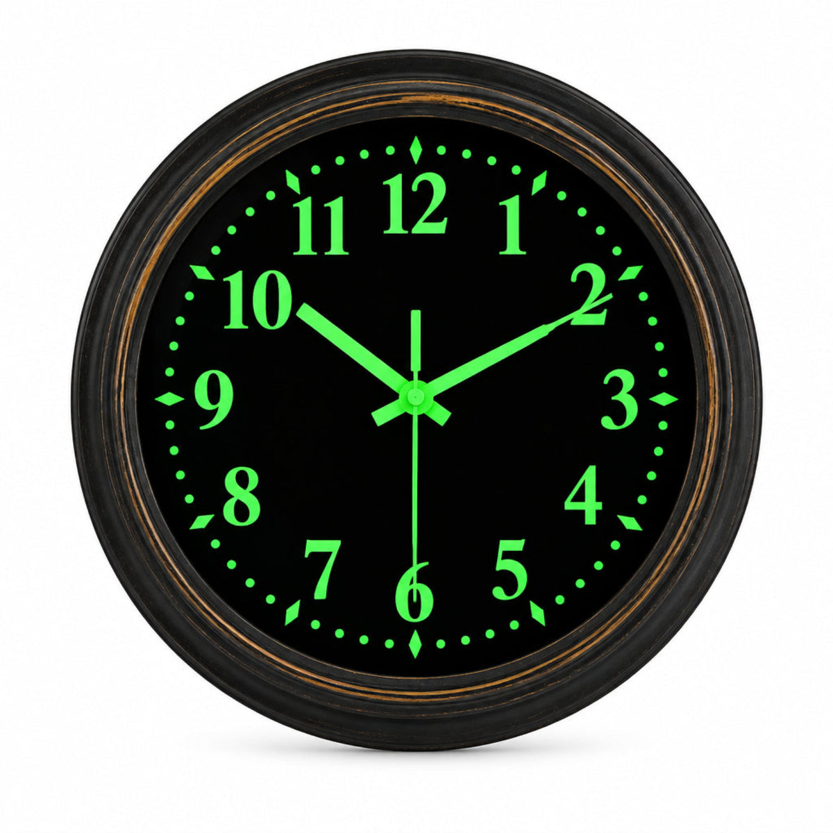 Home Collection Glow in the Dark Wall Clock 12 Inch