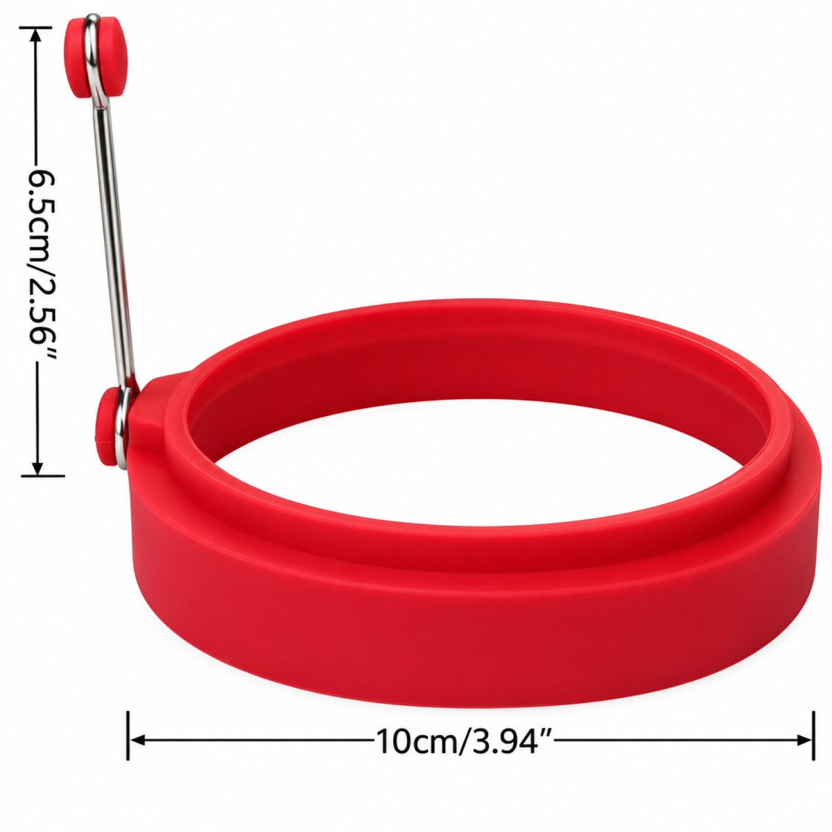 Home Collection 4-Pack 4-Inch Silicone Egg Frying Rings