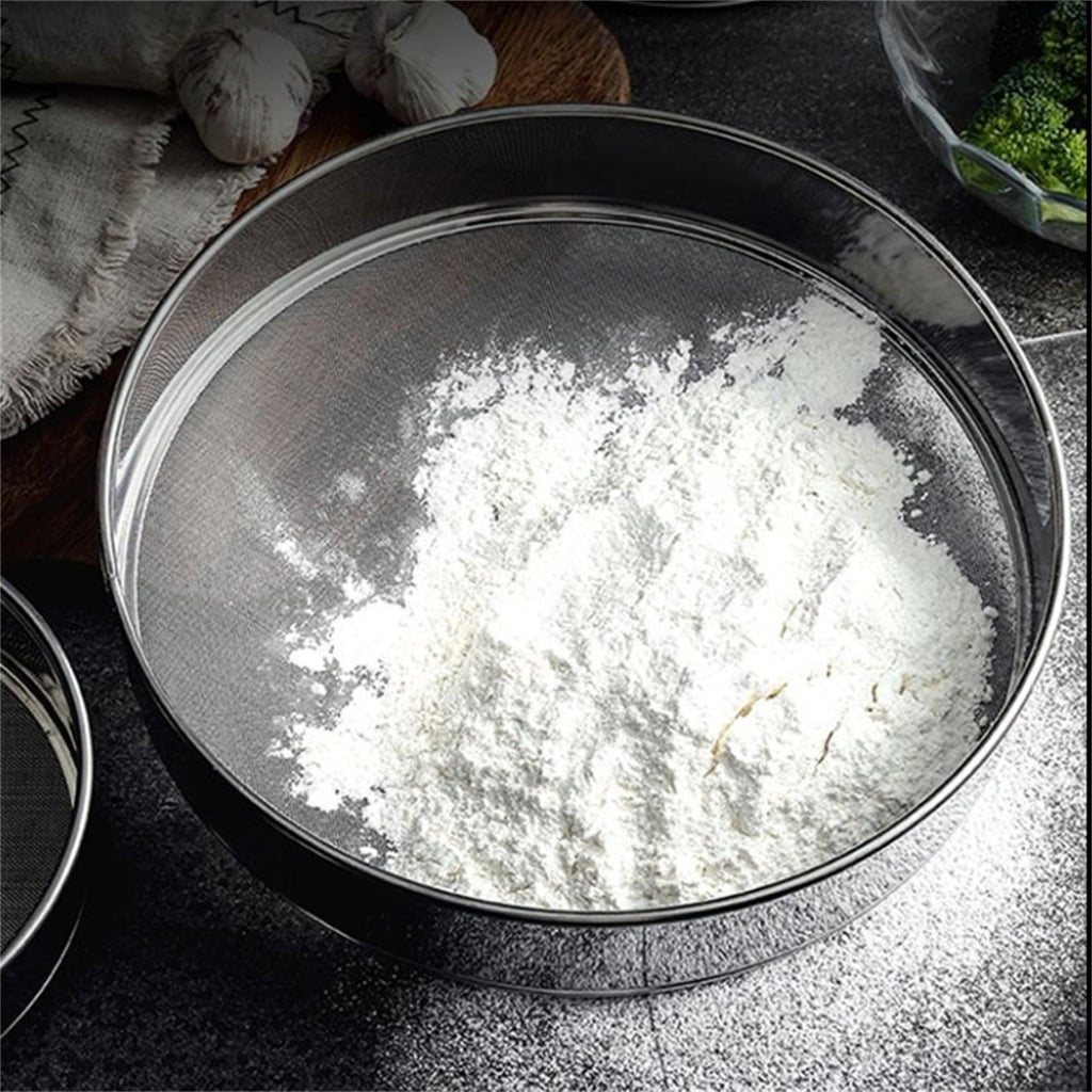 Home Collection 3-Pack Round Flour Sifter Set