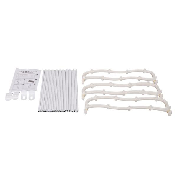 12-Layer Wall-Mounted Shoe Rack – White