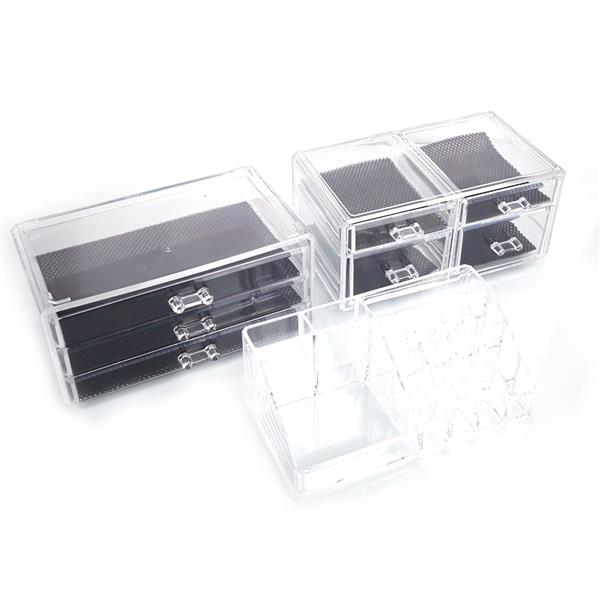 Transparent Plastic Cosmetics Storage Rack