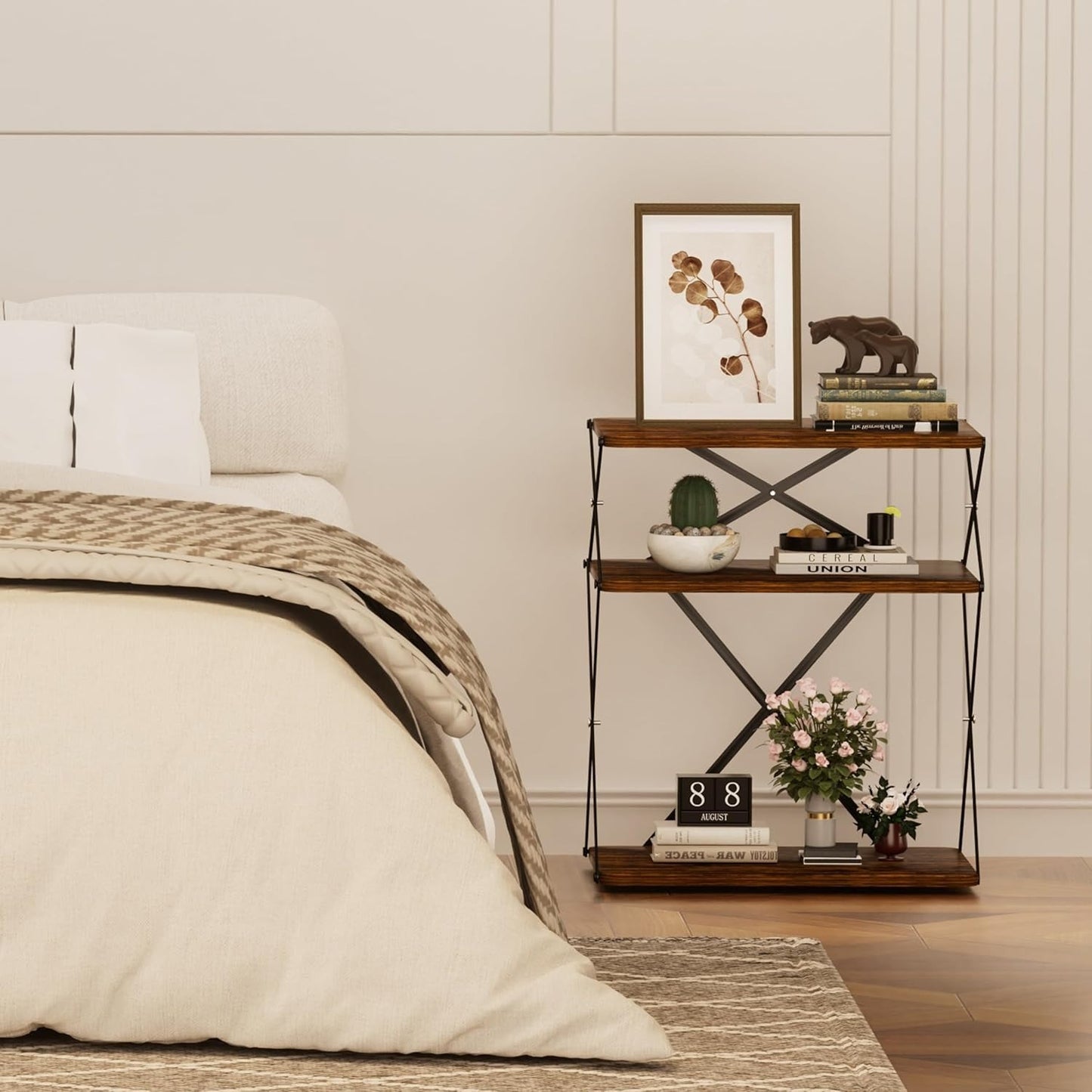 Home Collection 3-Tier End Table Set of 2