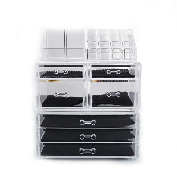 Transparent Plastic Cosmetics Storage Rack