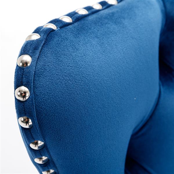 Velvet Swivel Barstools Adjustable Height Set of 2