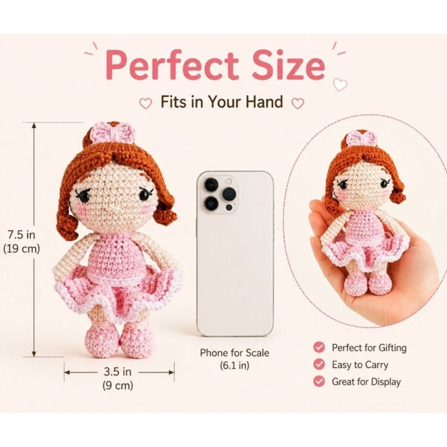Home Collection Ballet Girl Crochet Kit for Beginners