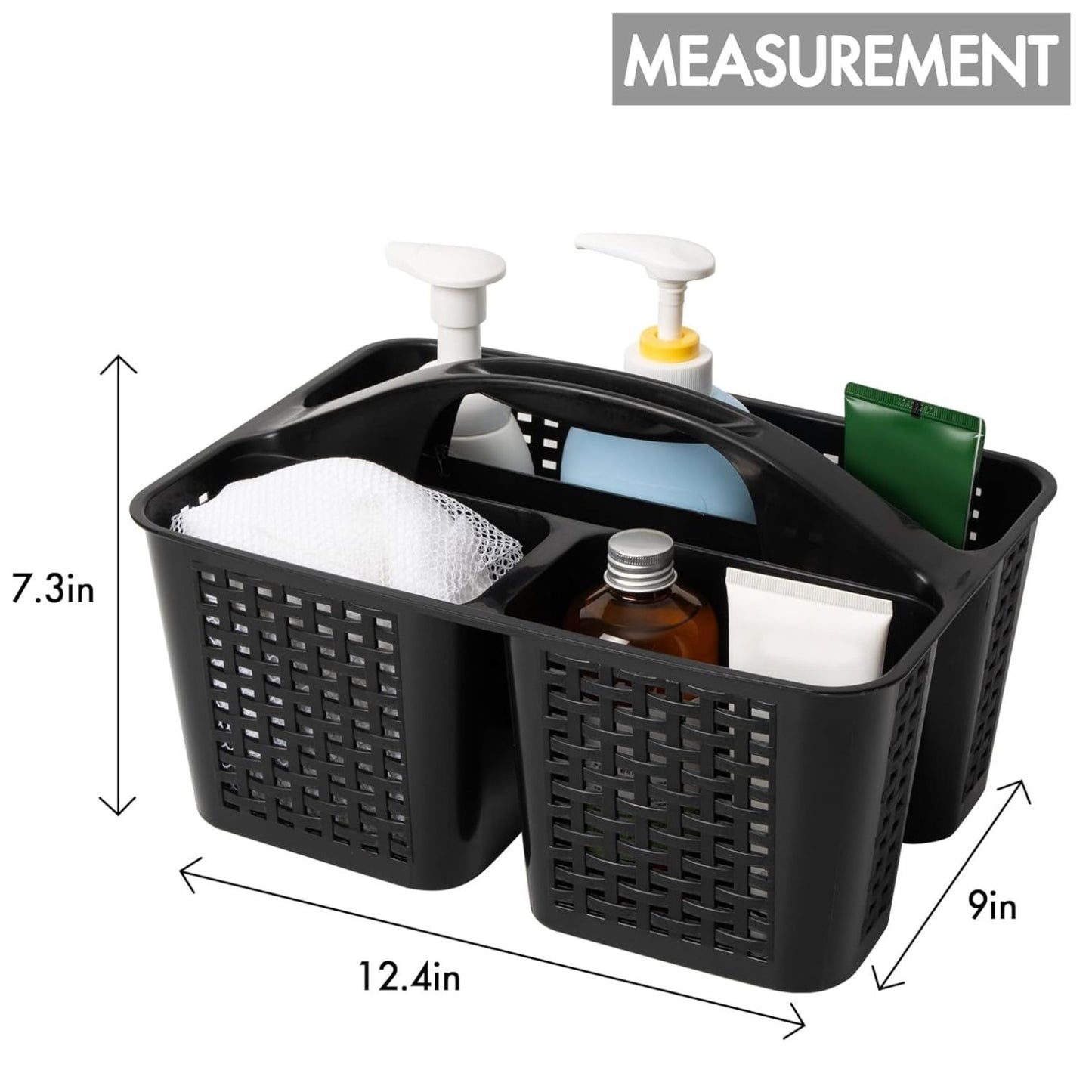 Home Collection Portable Shower Caddy Organizer with Handle