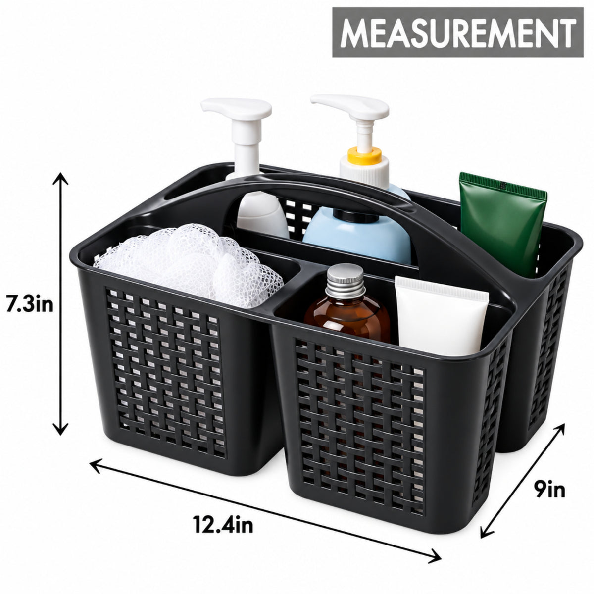 Home Collection Portable Shower Caddy Organizer with Handle
