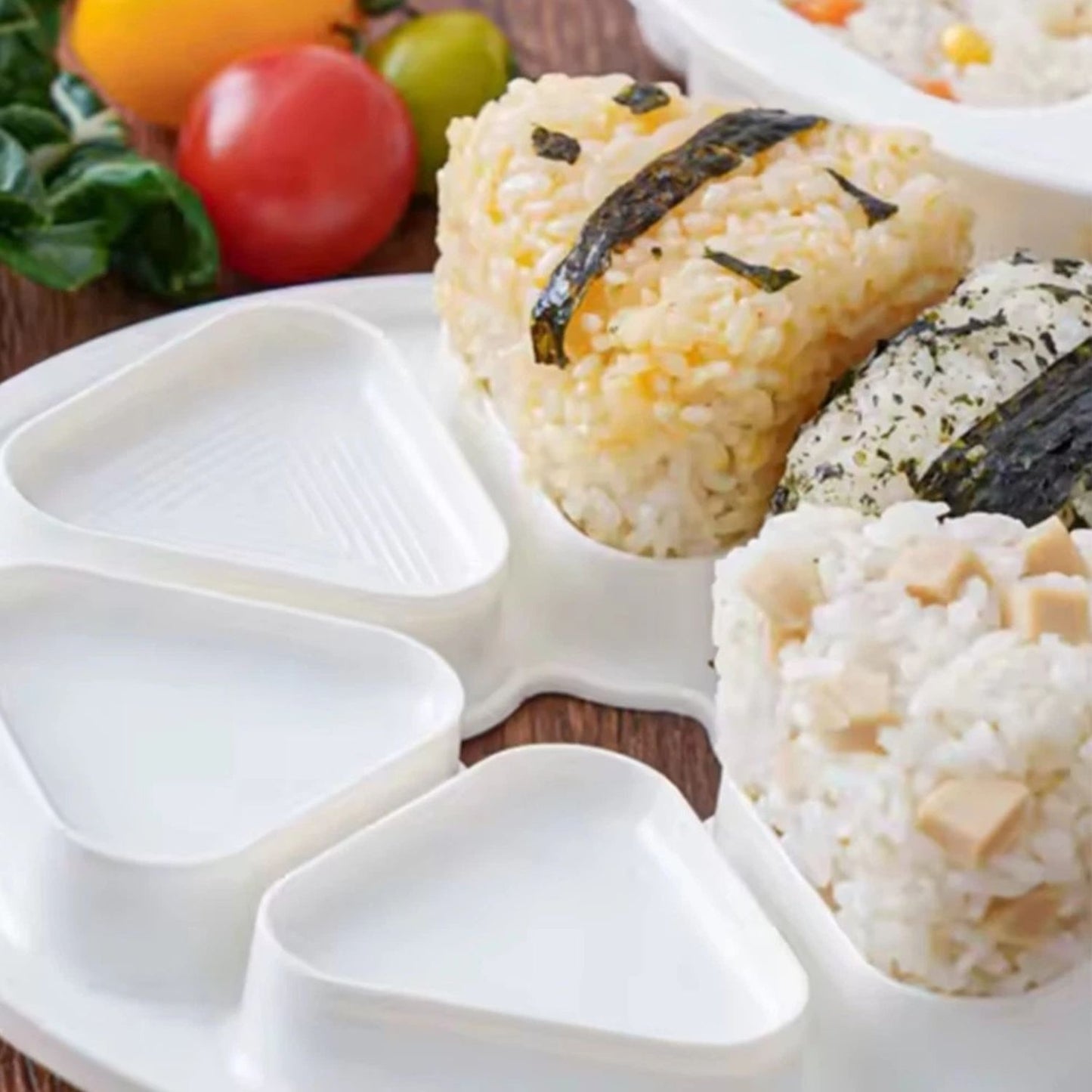Home Collection 6 in 1 Onigiri Mold Set Multifunctional Triangle Sushi Rice Ball Maker