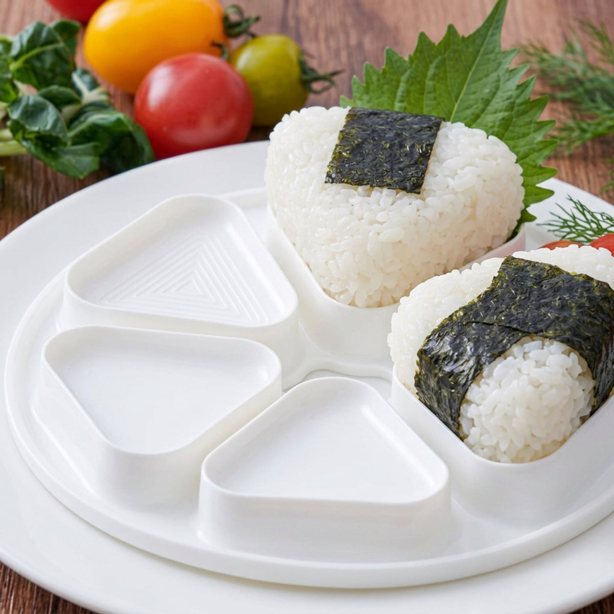 Home Collection 6 in 1 Onigiri Mold Set Multifunctional Triangle Sushi Rice Ball Maker