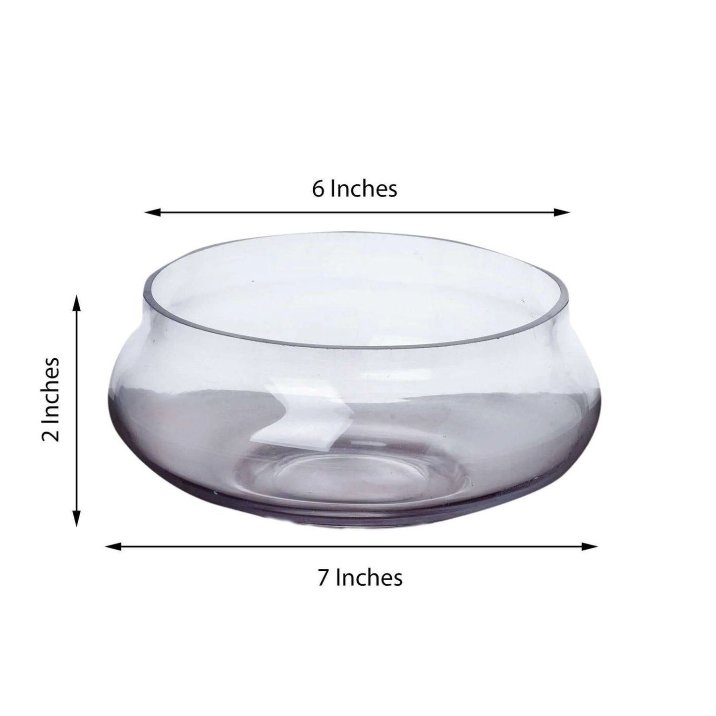 6Pcs Floating Candle Glass Holder Bowls Vases