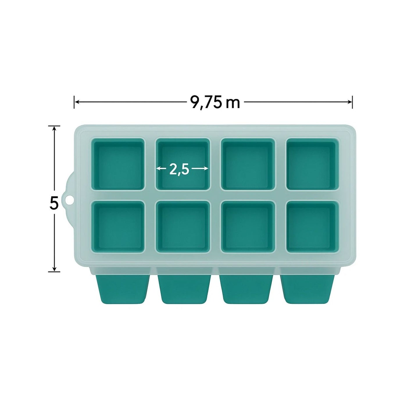 Home Collection Pack of 2 Jumbo Ice Cube Trays