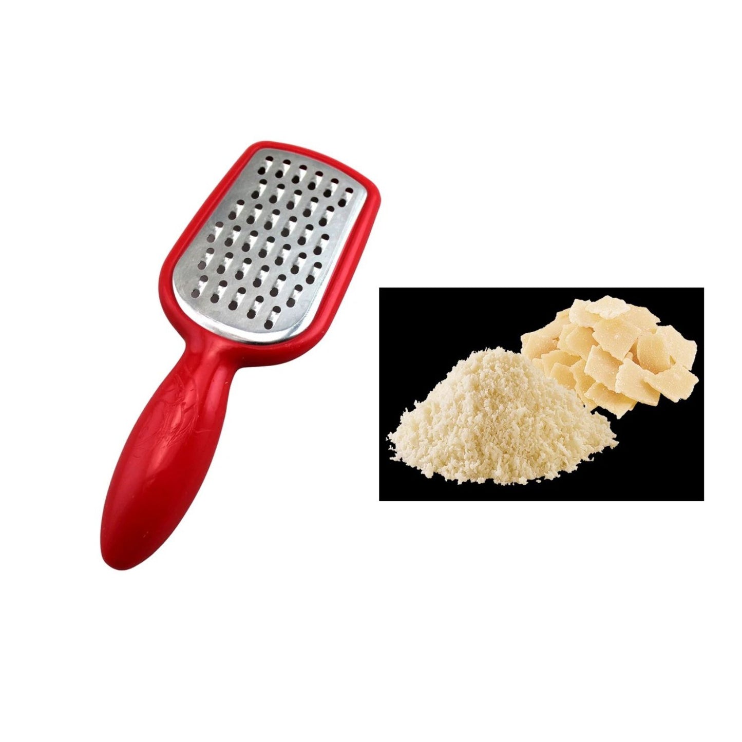 Home Collection Pack of 2 Stainless Steel Mini Grater Cheese Garlic Nutmeg Zester