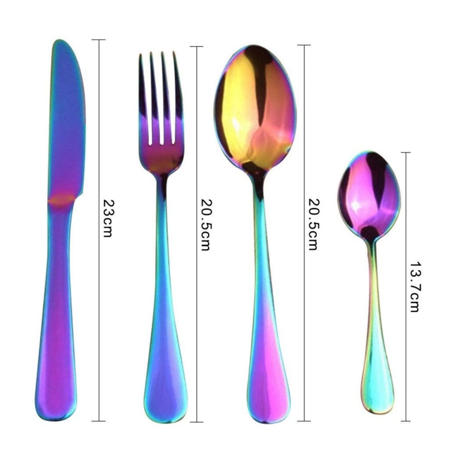 Home Collection Pack of 4 Stainless Steel Flatware Dinnerware Set