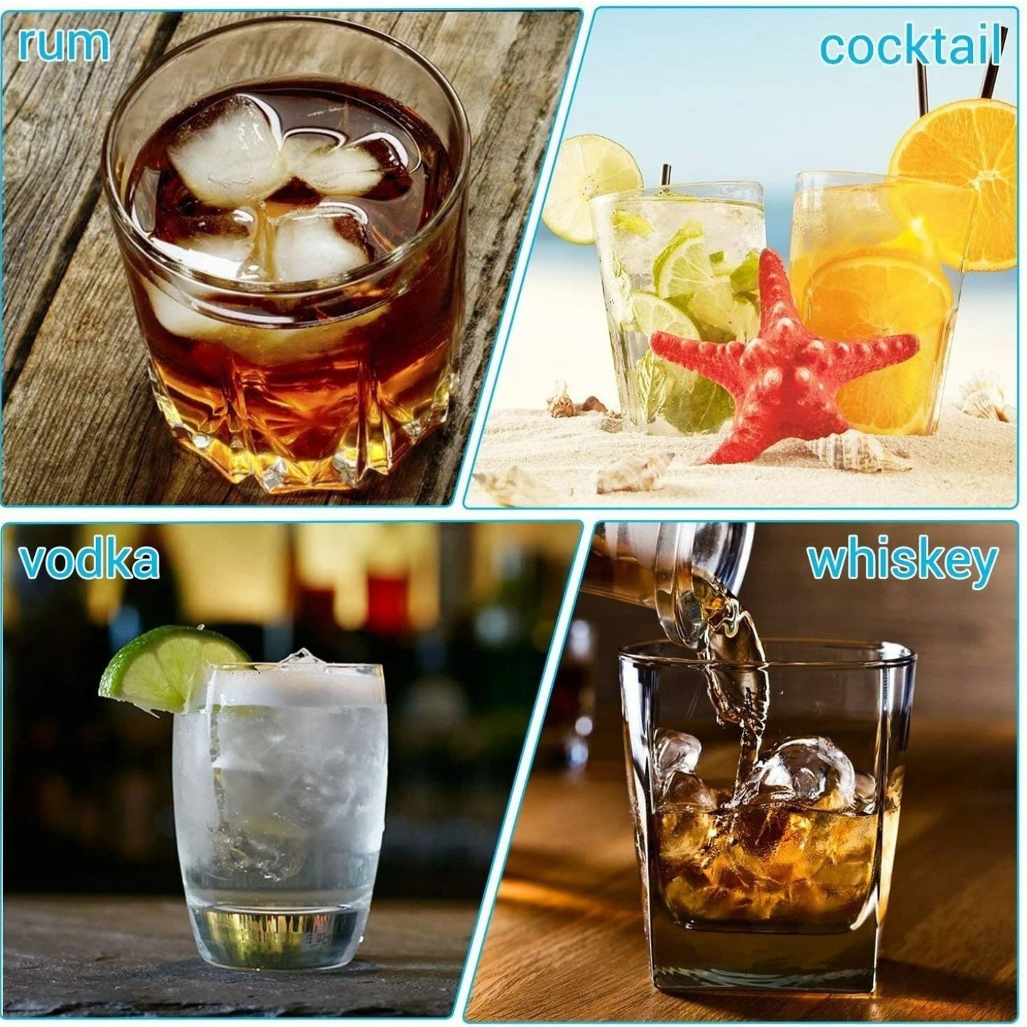 Home Collection Large Silicone 3D Diamond Ice Cube Tray