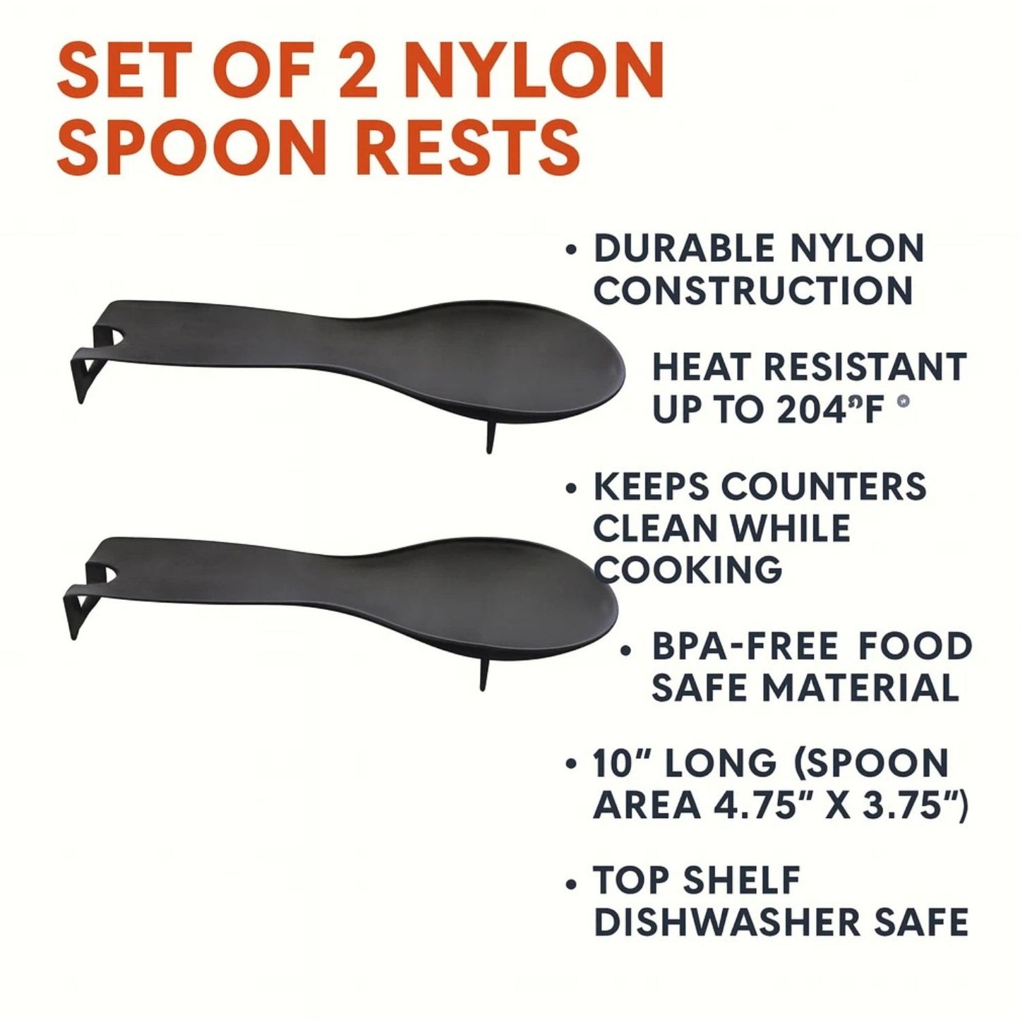 Home Collection 2-Pack Nylon Spoon Rests