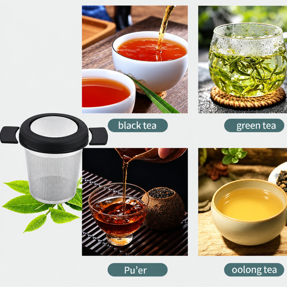 Home Collection Stainless Steel Loose Leaf Tea Infuser