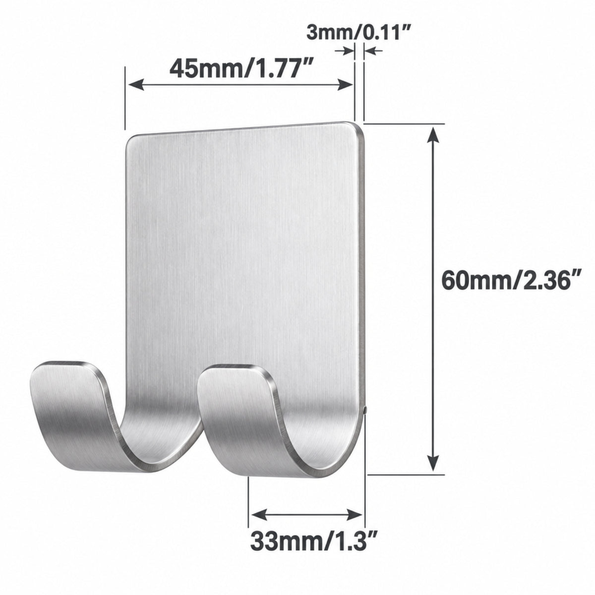 Home Collection Pack of 4 Adhesive Razor Holder Hooks
