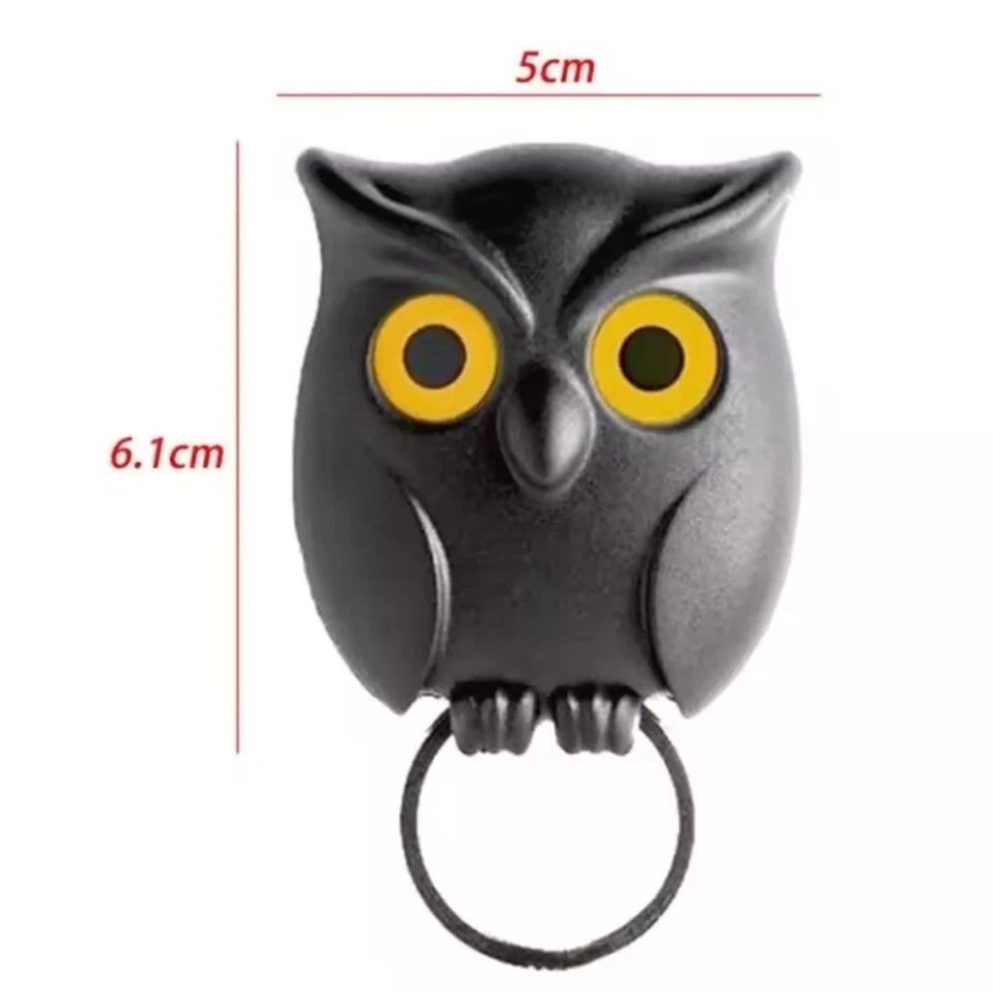 Home Collection Pack of 3 Owl Key Hanger Hooks Wall Mounted Key Holder Rack