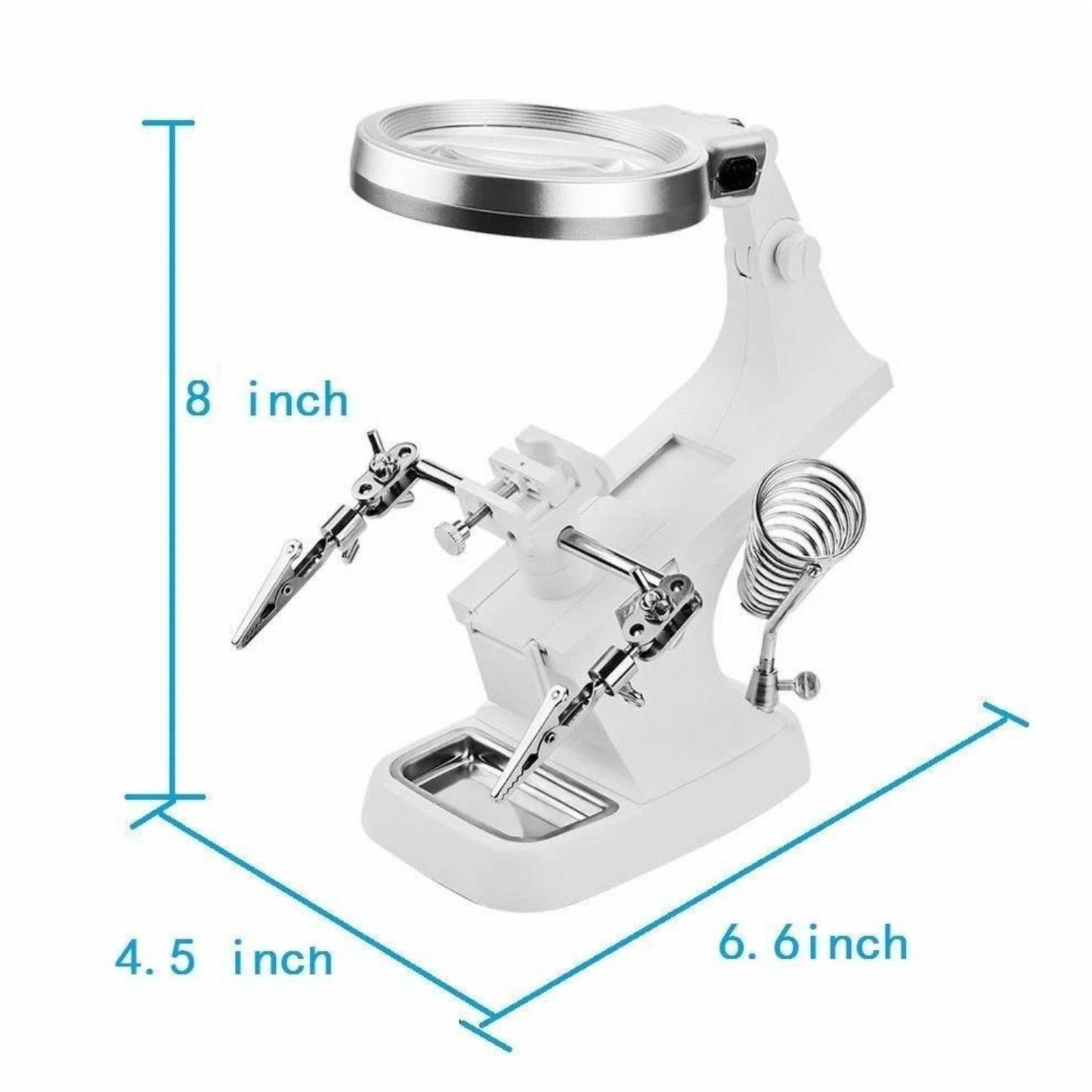 Home Collection Third Hand Soldering Iron Stand with Magnifier