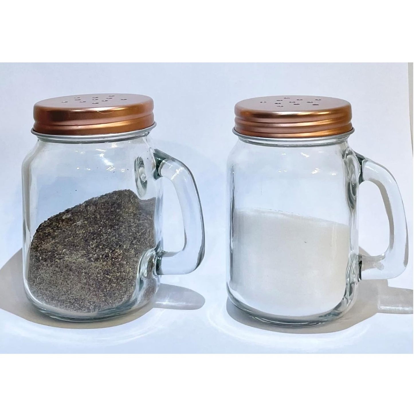 Home Collection Retro Mason Jar Salt and Pepper Shaker Set