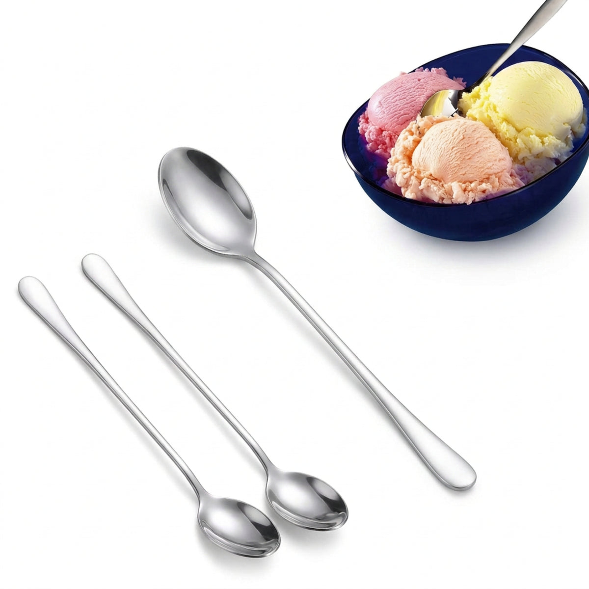 Home Collection 10-Piece Long Handle Iced Tea Spoons