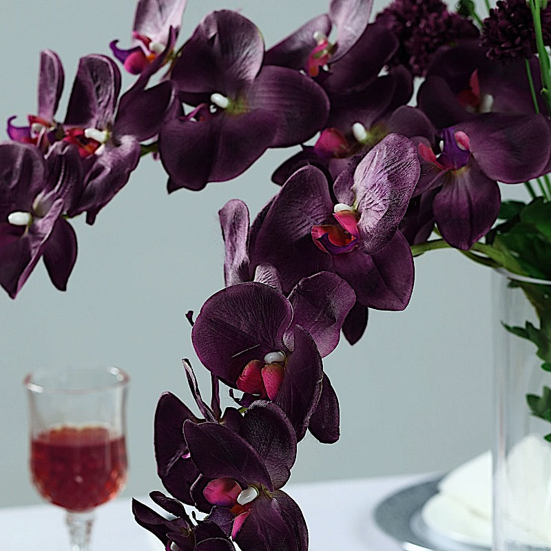 Home Collection 2-Pack 40-Inch Artificial Silk Orchid Flower Stems
