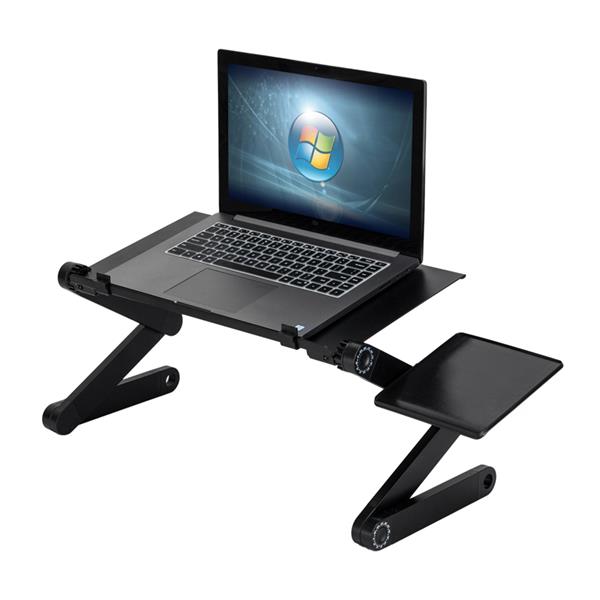360° Rotating Adjustable Laptop Table with Cooling Fan
