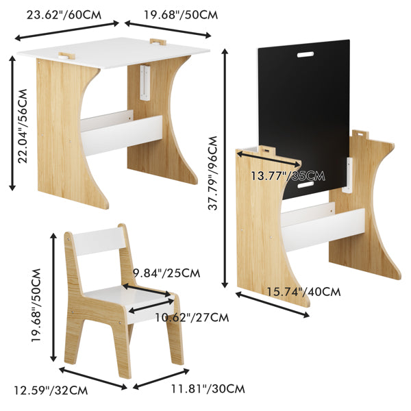 Kids Table Set with One Chair