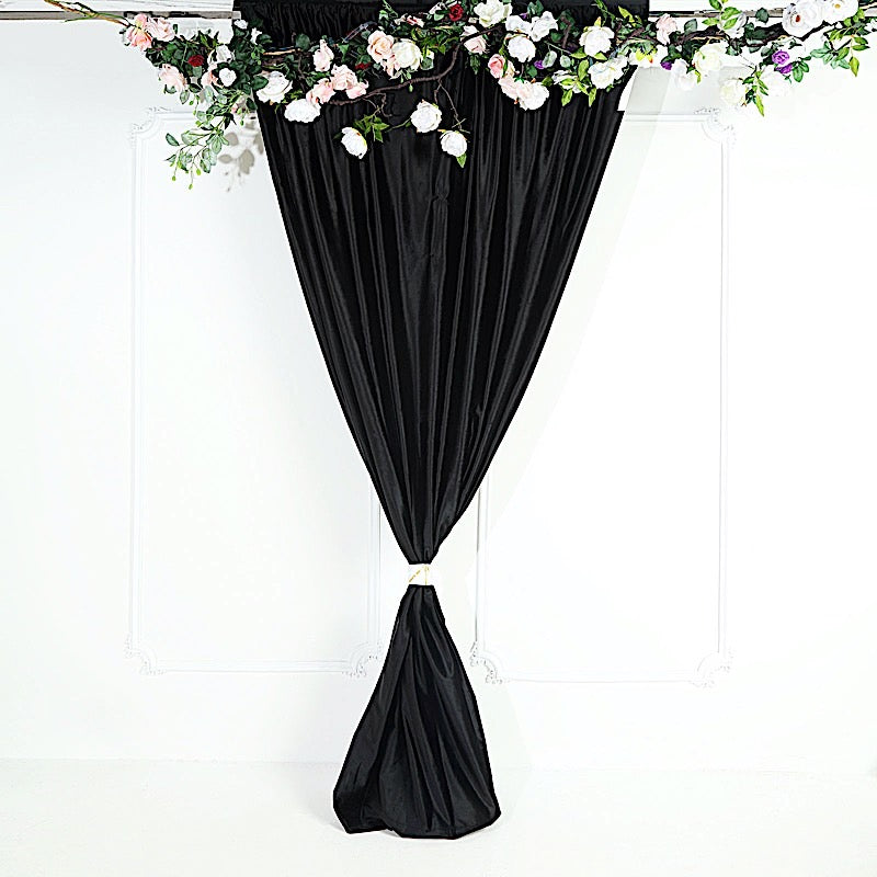 Home Collection 8x8 Ft Velvet Backdrop Curtain