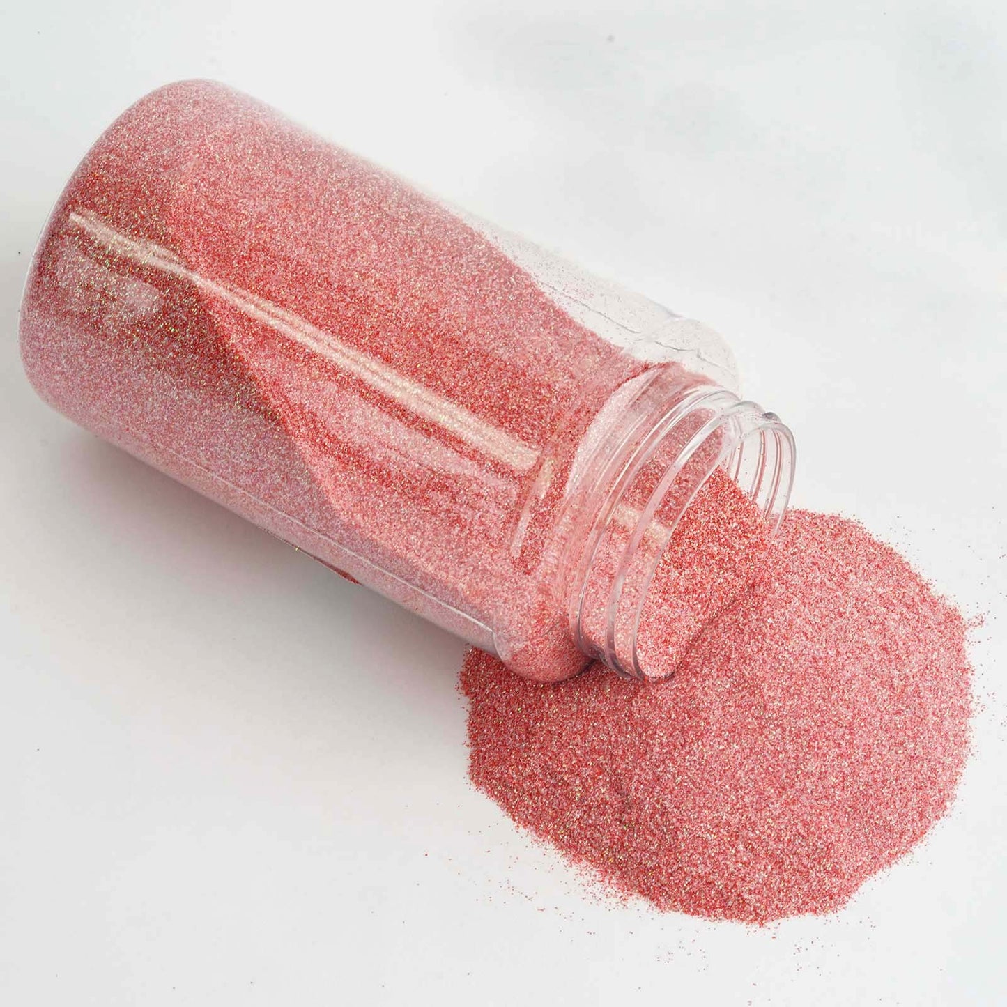 1 lb Coral Extra-Fine Glitter in Jar for DIY Art