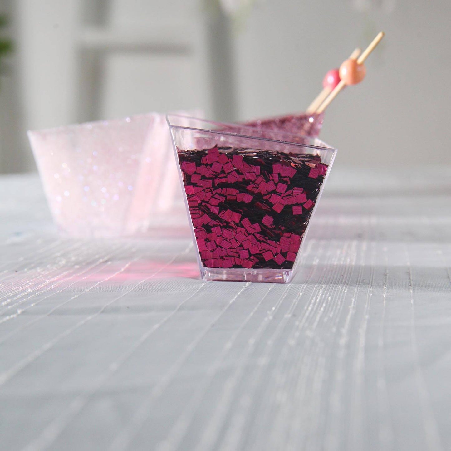 50g Hot Pink Chunky Glitter Confetti for DIY Arts Crafts