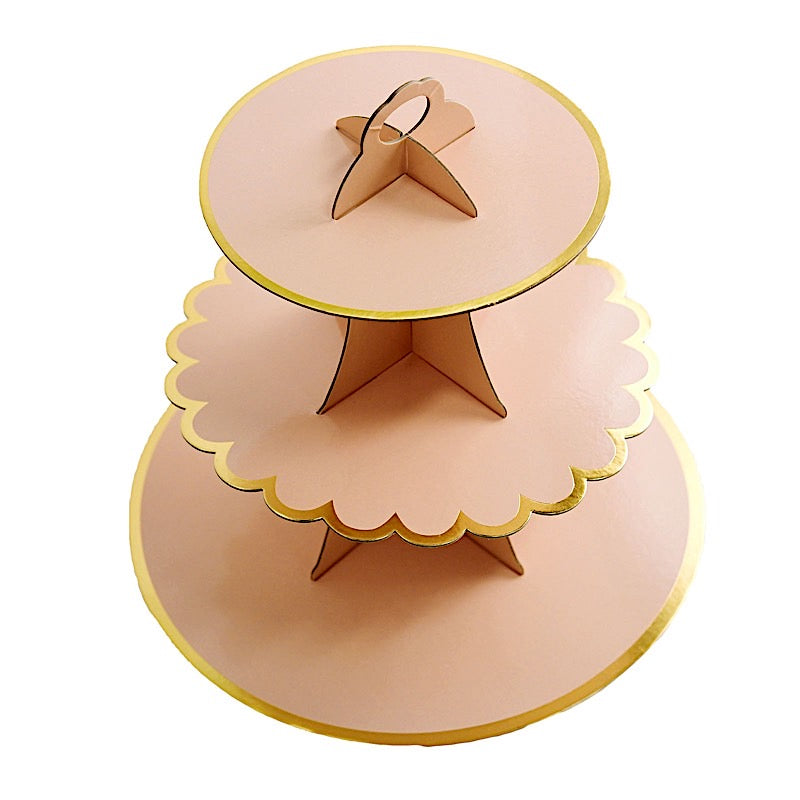 Home Collection 13" 3-Tier Cardboard Cupcake Stand