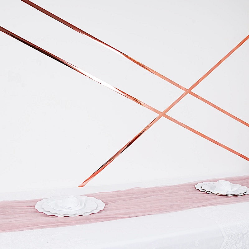 Blush Metallic Polyester Tape Roll