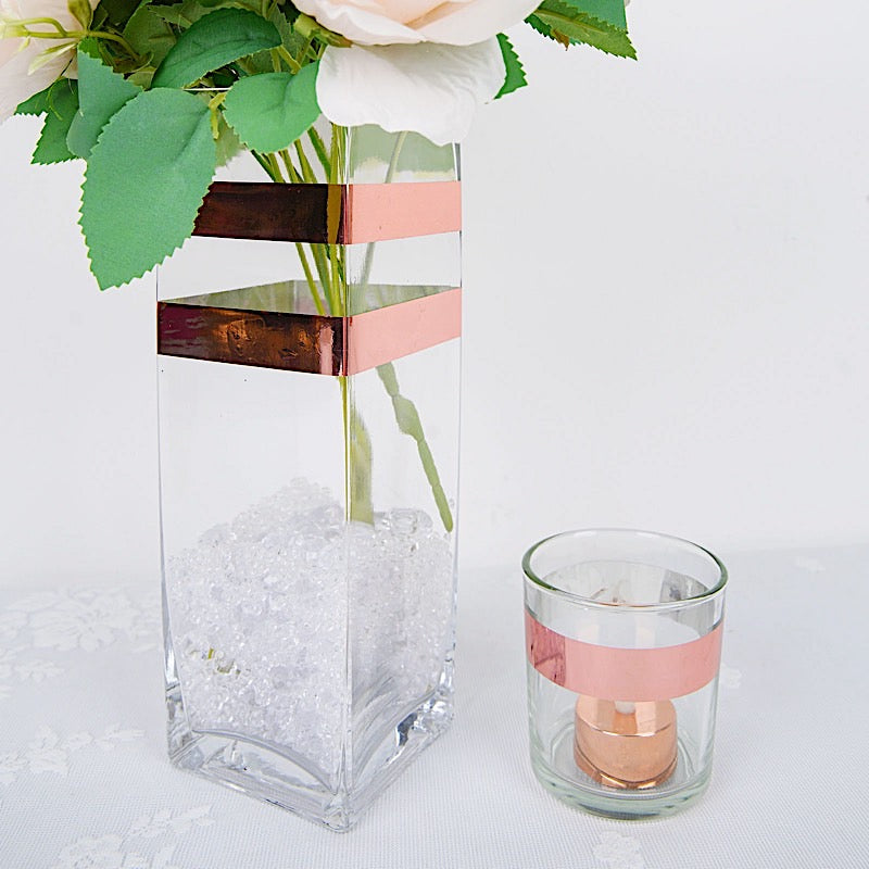 Blush Metallic Polyester Tape Roll