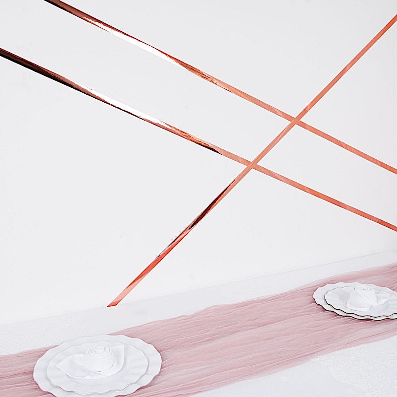 Blush Metallic Polyester Tape Roll