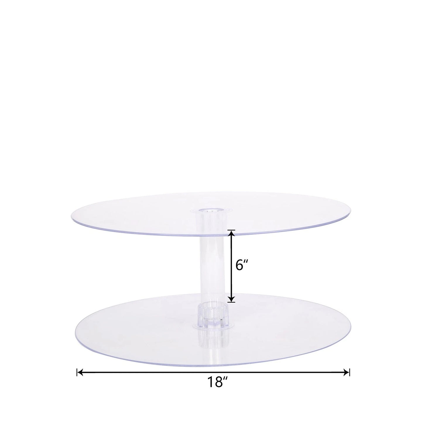 Home Collection Acrylic Cake Stand Display 18 Inch