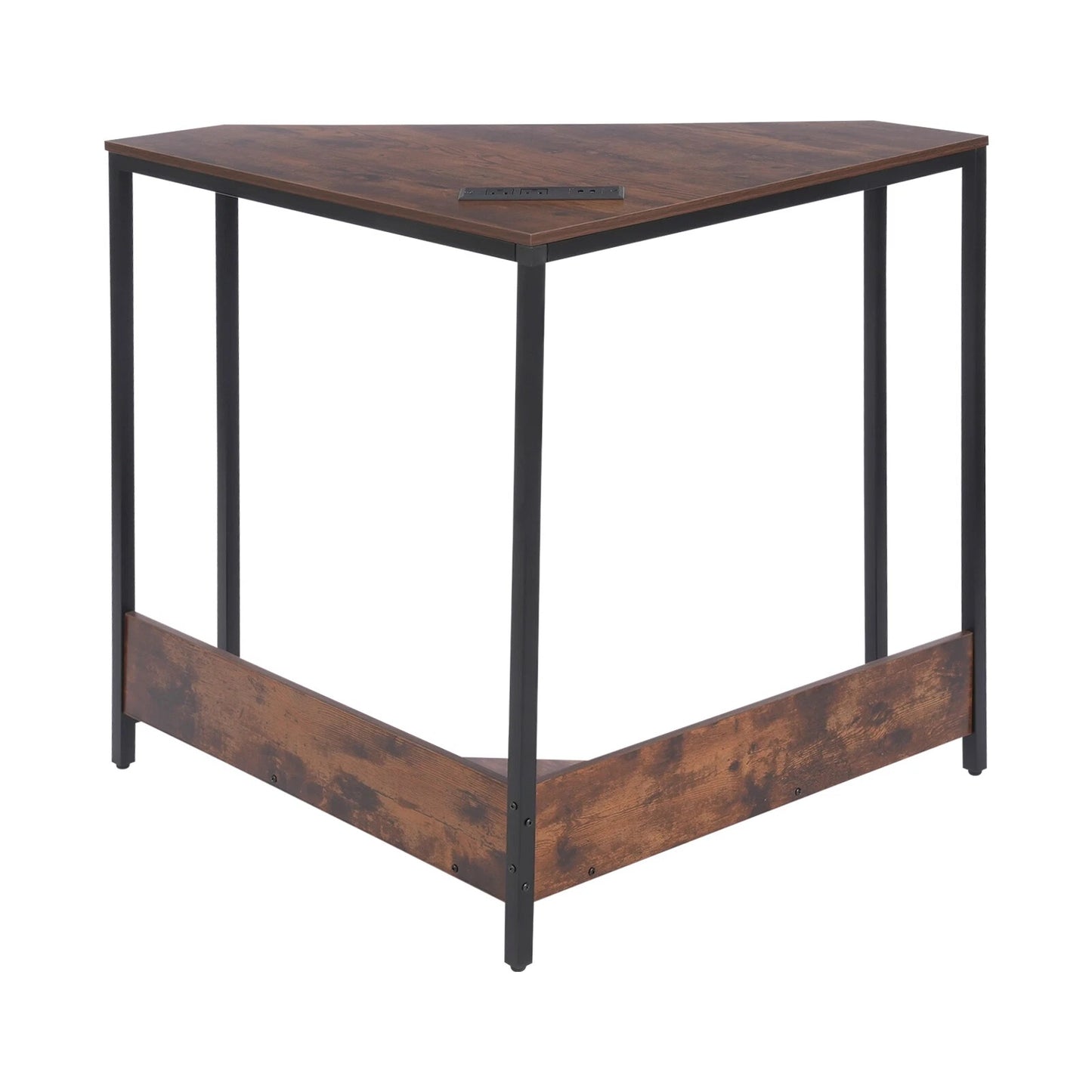 Modern Corner Desk with Outlets and USB Ports