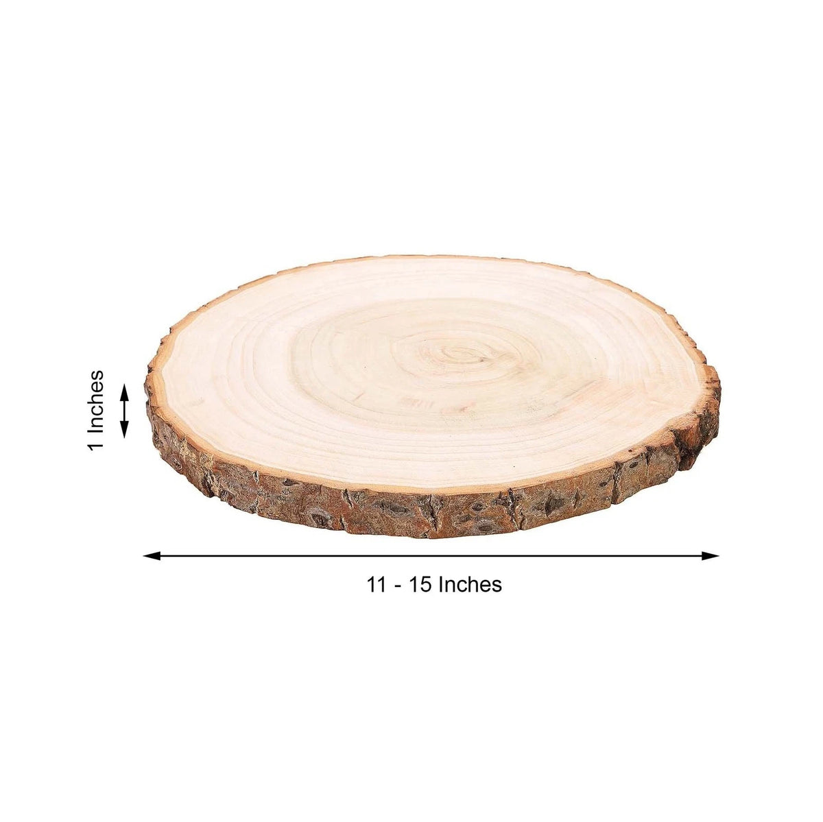 Home Collection Natural Round Poplar Wood Slices Rustic Wedding Centerpieces and Craft 11–15 inch