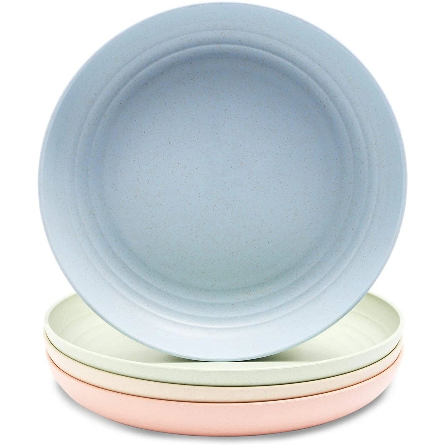 4-Pack Wheat Straw Plates