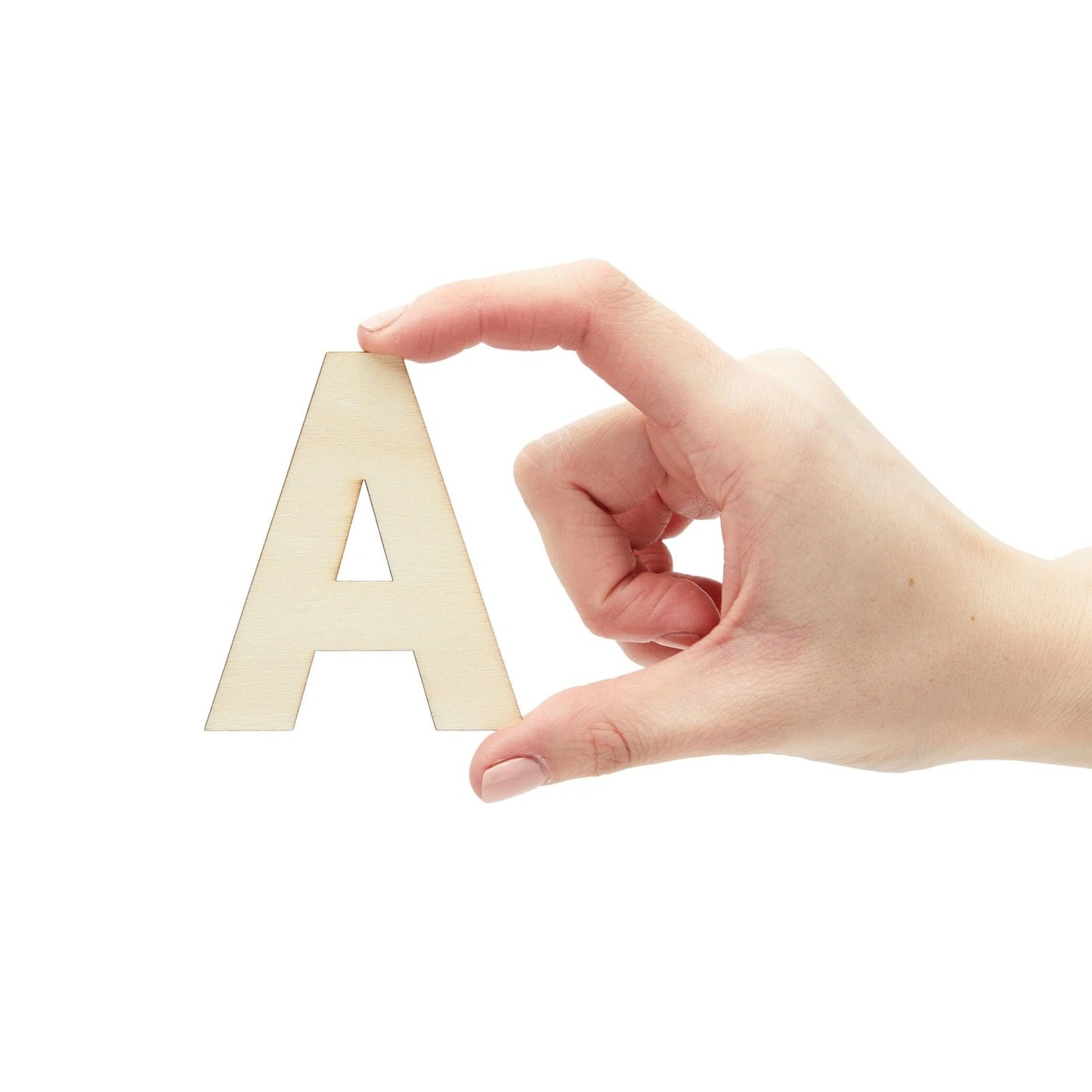 88-Piece Unfinished Wooden Alphabet Letters Set