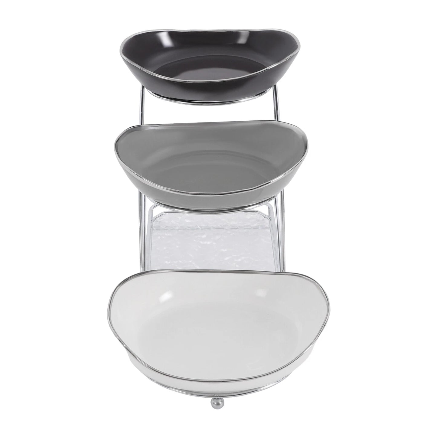 3-Tier Fruit Serving Bowl Holder with Stand