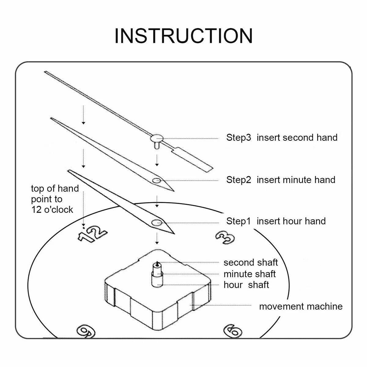 3D Modern DIY Wall Clock