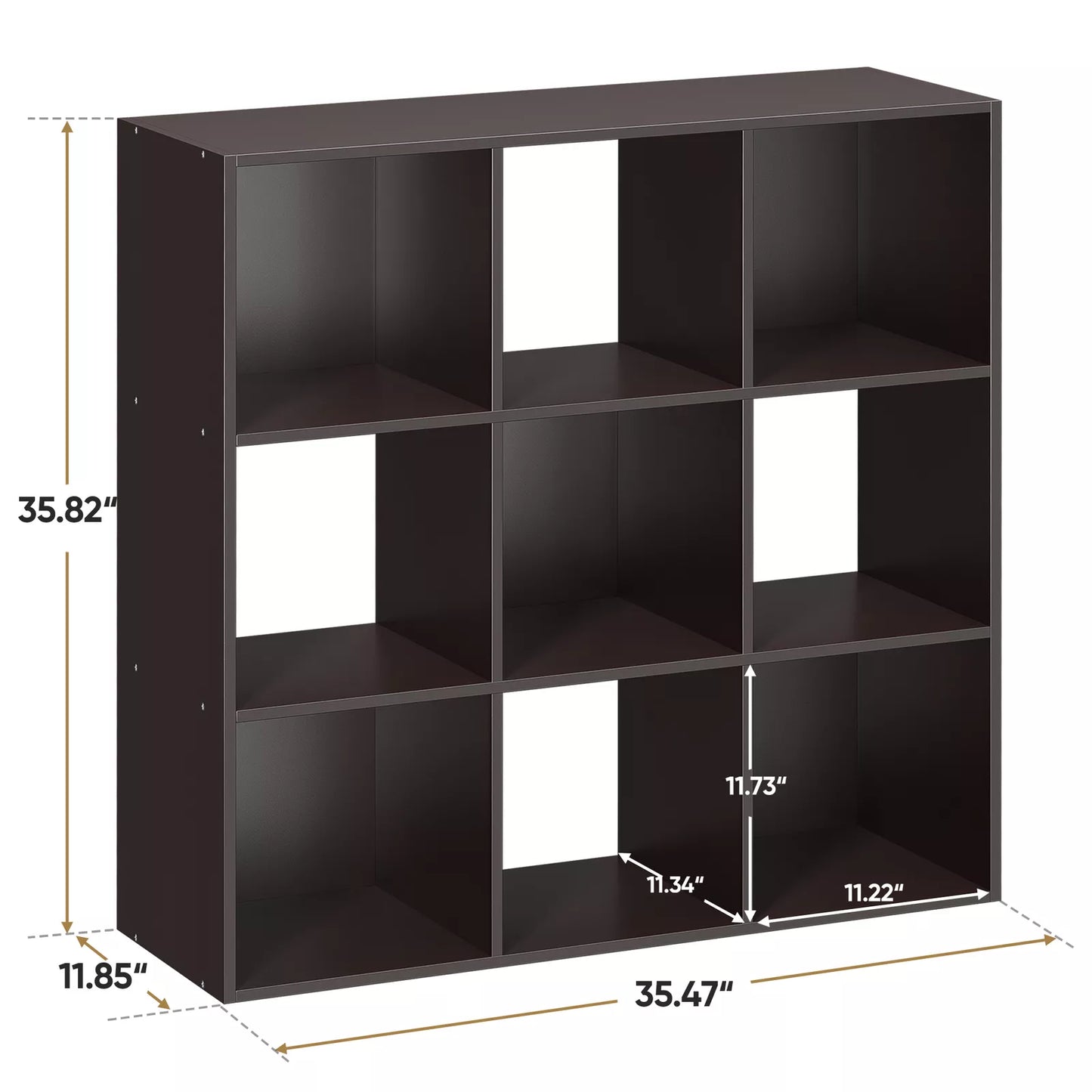 9 Cube Open Shelf Storage Bookcase