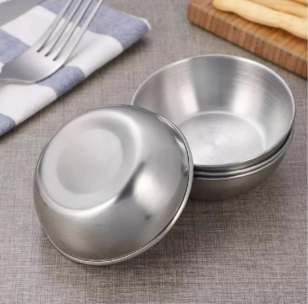 8Pcs Stainless Steel Sauce Dish Set